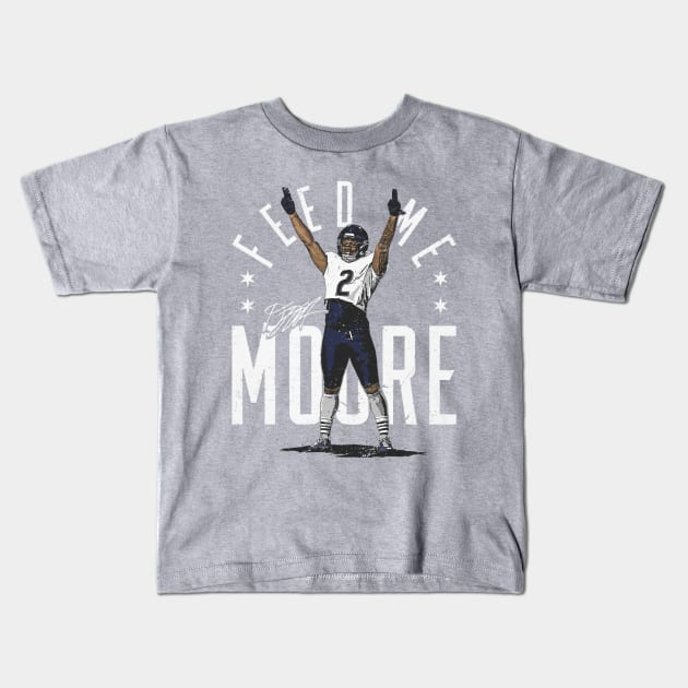 D.J. Moore Chicago Feed Me MOORE Kids T-Shirt by ClarityMacaws